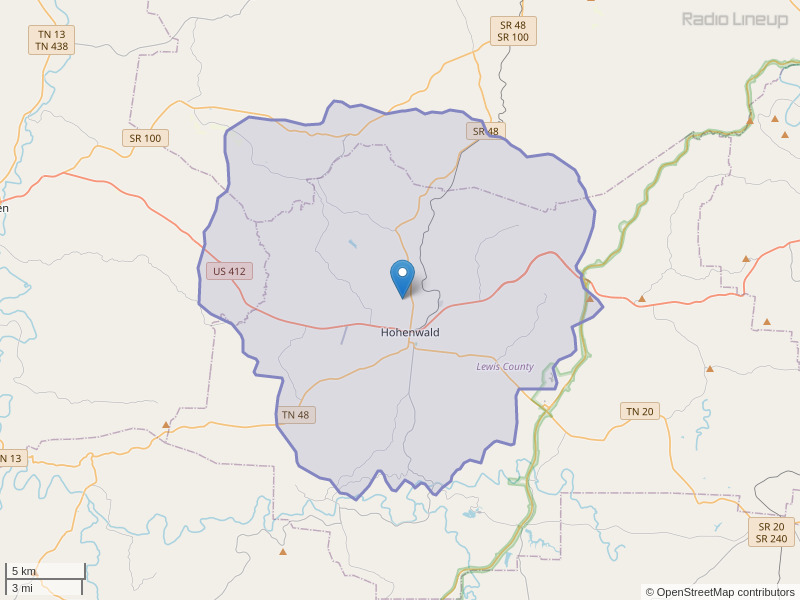 WAUO-FM Coverage Map