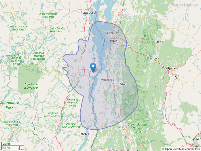 WIFY-FM Coverage Map