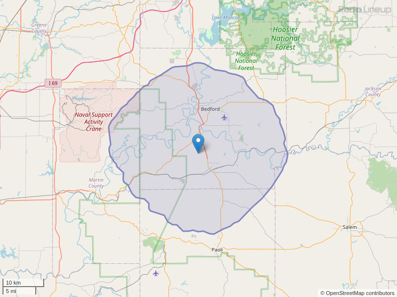 WMBL-FM Coverage Map