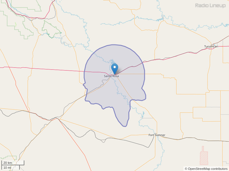 KSSR-FM Coverage Map