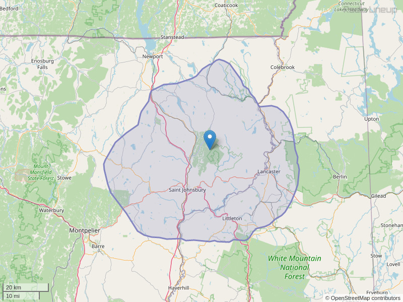 WVPA-FM Coverage Map