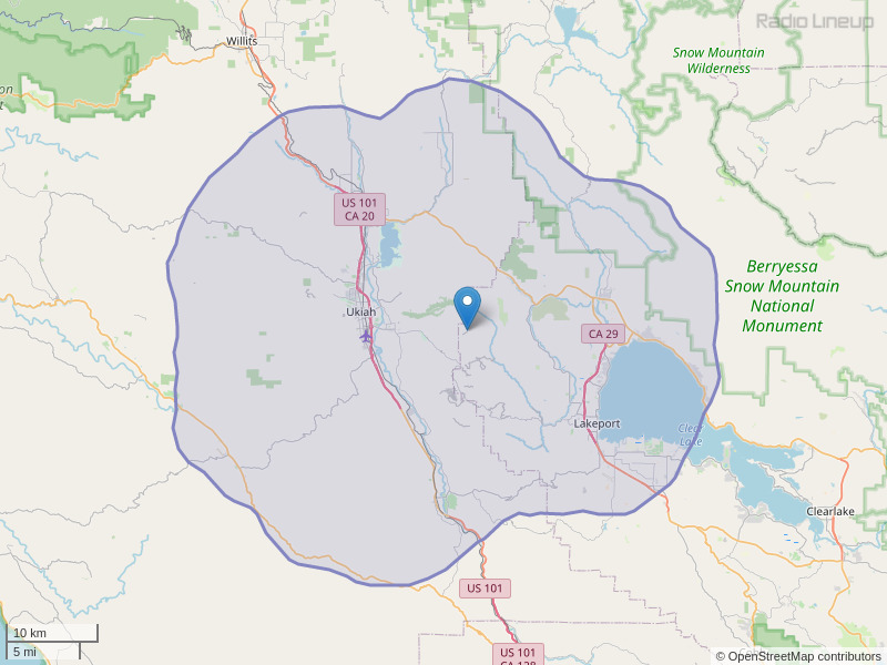 KULV-FM Coverage Map