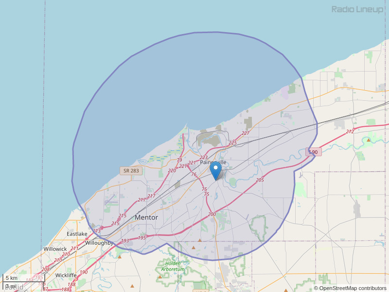WHWN-FM Coverage Map