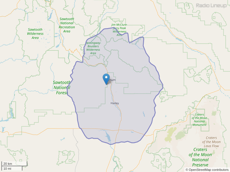 KBSS-FM Coverage Map