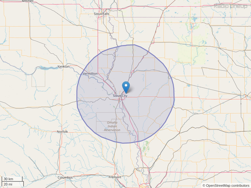 KGLI-FM Coverage Map