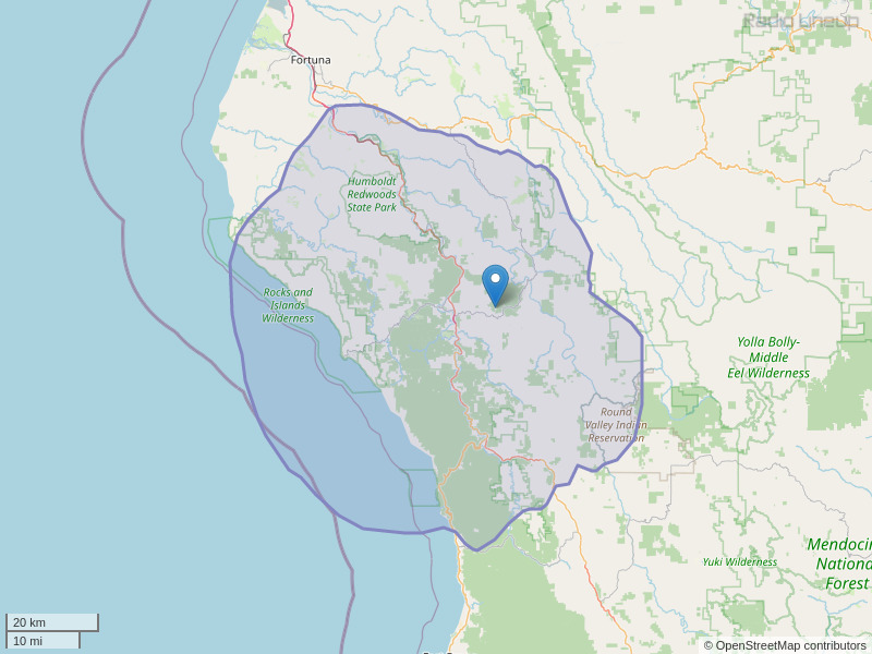 KADV-FM Coverage Map
