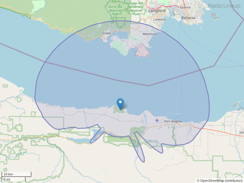KVIX-FM Coverage Map