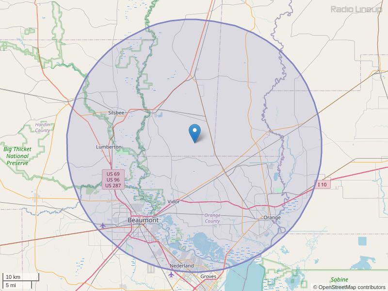 KGHY-FM Coverage Map