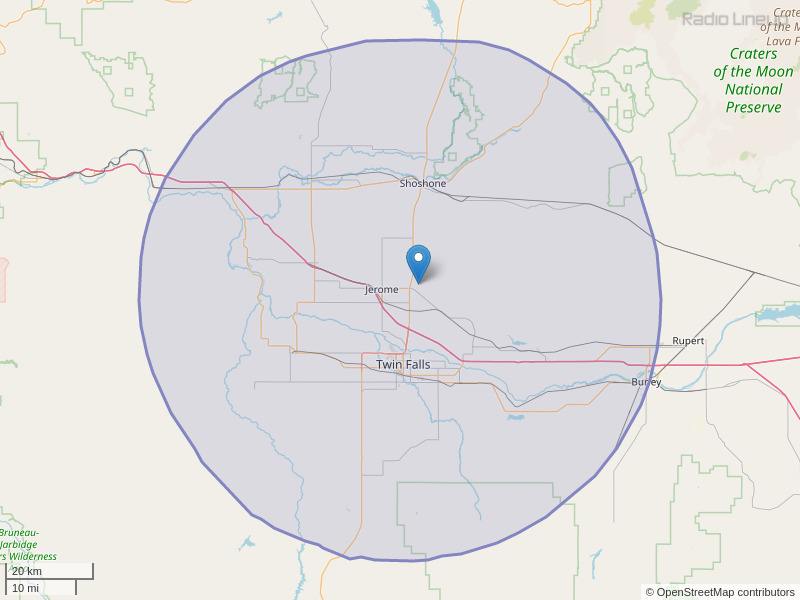 KTFY-FM Coverage Map