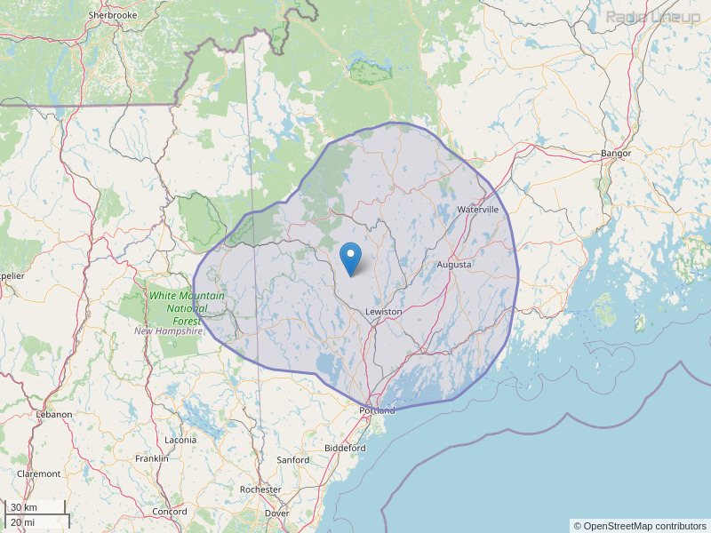 WMDR-FM Coverage Map
