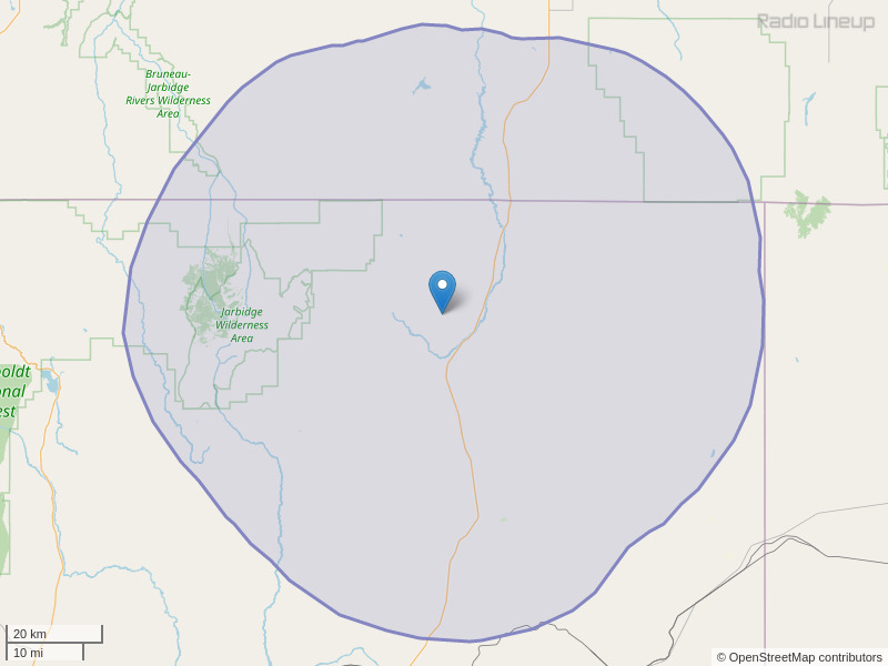 KBSJ-FM Coverage Map