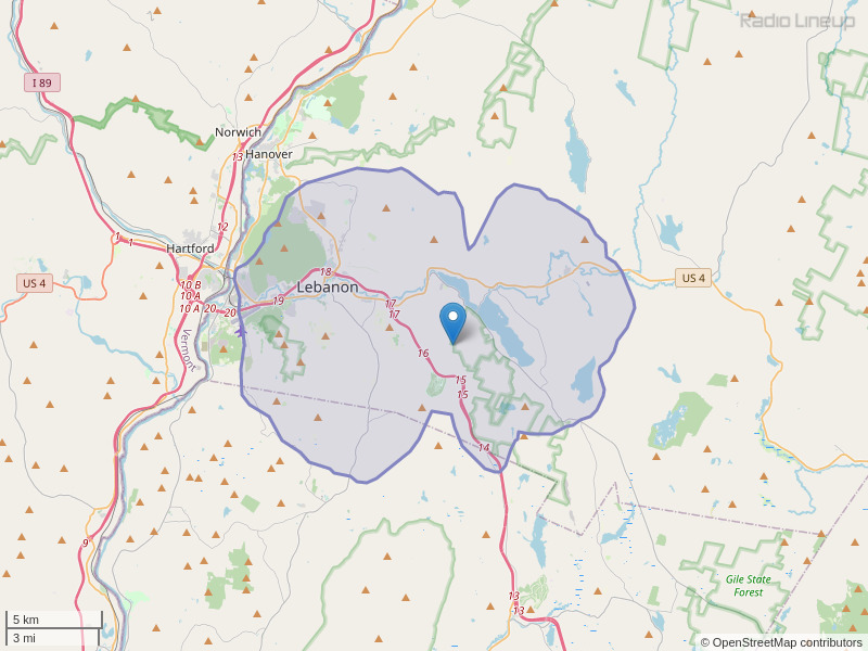 WVFA-FM Coverage Map