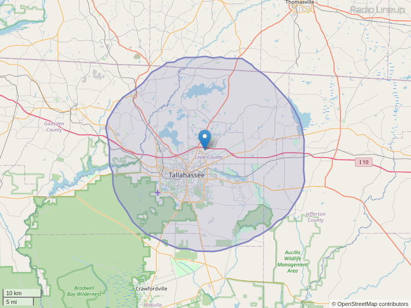 WXTY-FM Coverage Map