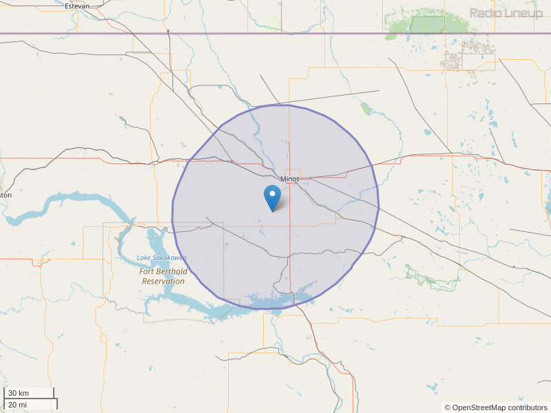 KZPR-FM Coverage Map