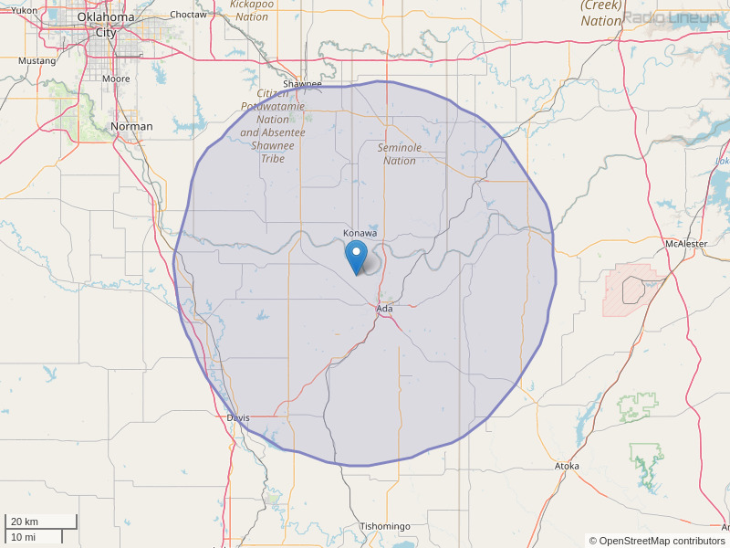 KYKC-FM Coverage Map